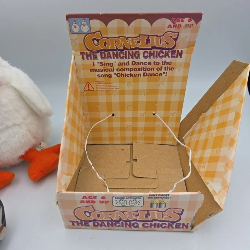 VTG 1997 Gemmy Industries Cornelius The Dancing Chicken In Box Dance Toy Tested
